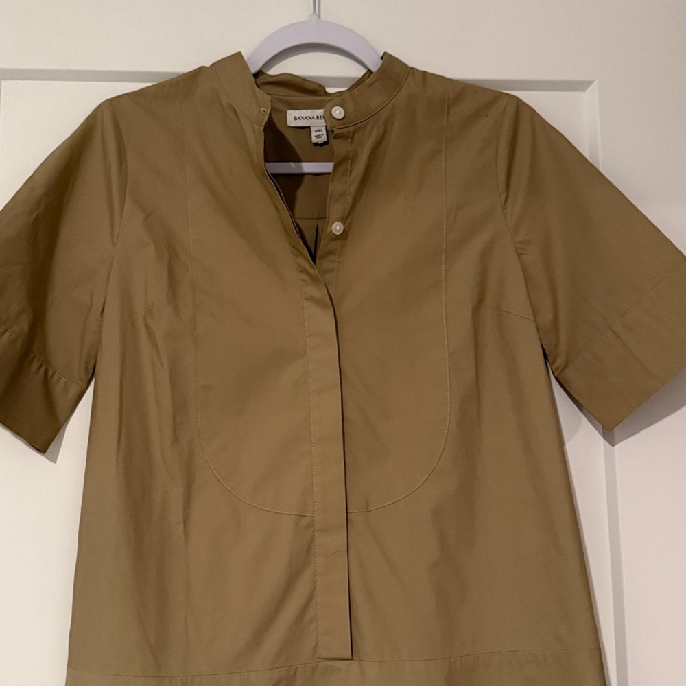 Banana Republic Khaki Midi Dress - Picture 7 of 7